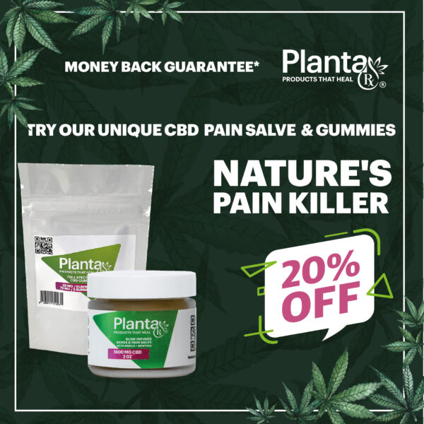 CBD Pain Cream + CBD or THC Gummies 75 mg