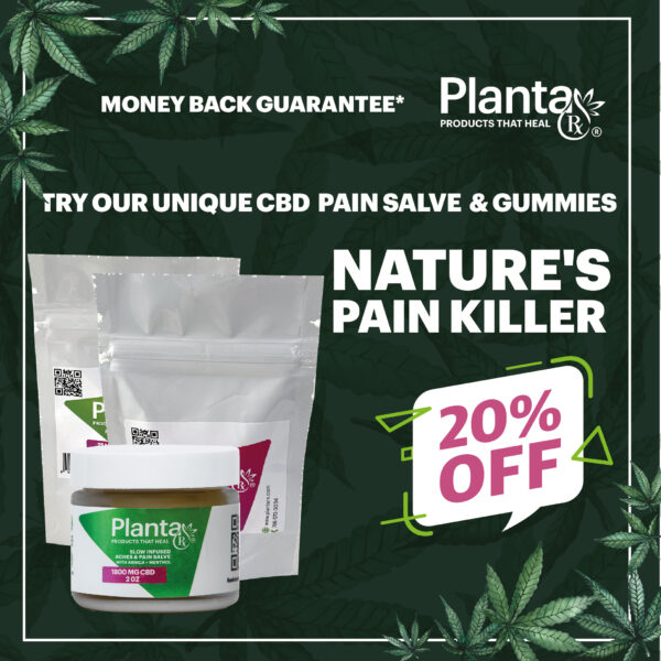 CBD Pain Cream + CBD or THC Gummies 75 mg