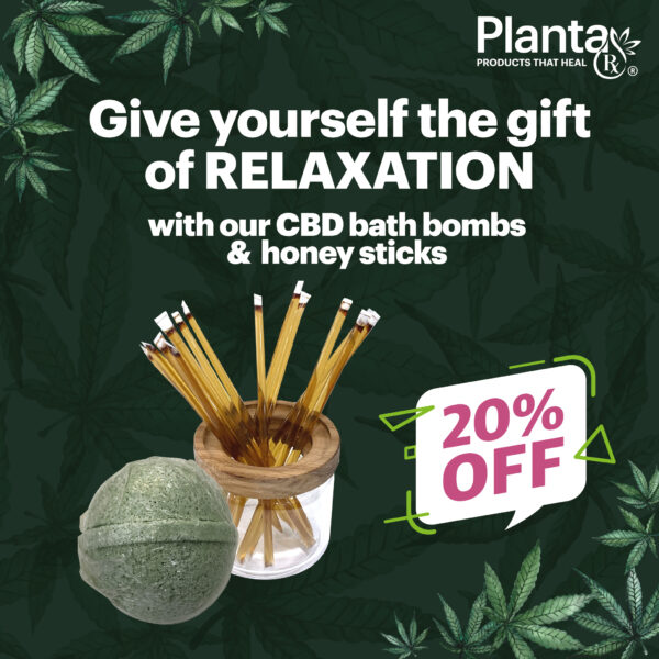 CBD BATH BOMB + 3 HONEY STICK