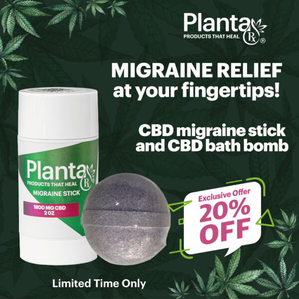 CBD Migraine Stick + Bath Bomb