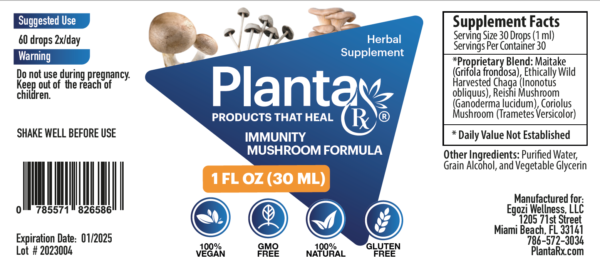 PlantaRx®  Mushroom Formula Extracts