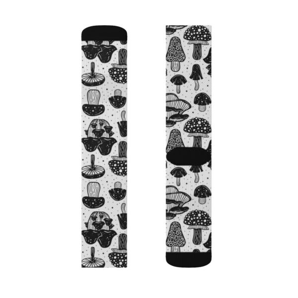 Mushroom Socks – B&W