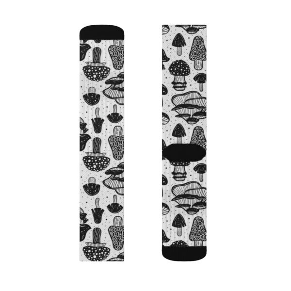 Mushroom Socks – B&W