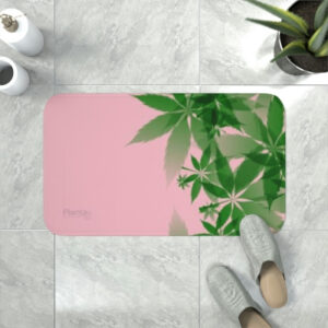 Cannabis Memory Foam Bath Mat – Choice of Color and Size