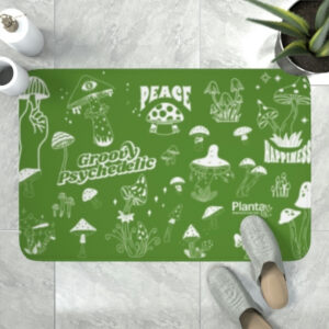 Mushroom Memory Foam Bath Mat – Choice of Color and Size